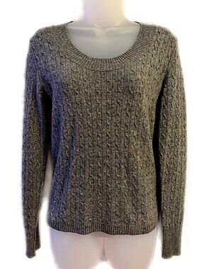 TWEEDS Tweeds Sweater 2-Ply Cashmere Sweater Gray Scoop Neck size Medium
